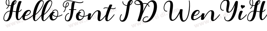 HelloFont ID WenYiH字体转换